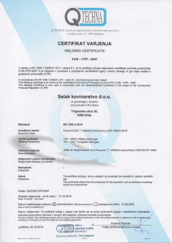 certificates